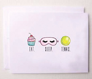 Note Cards "Eat. Sleep. Tennis." (10x)