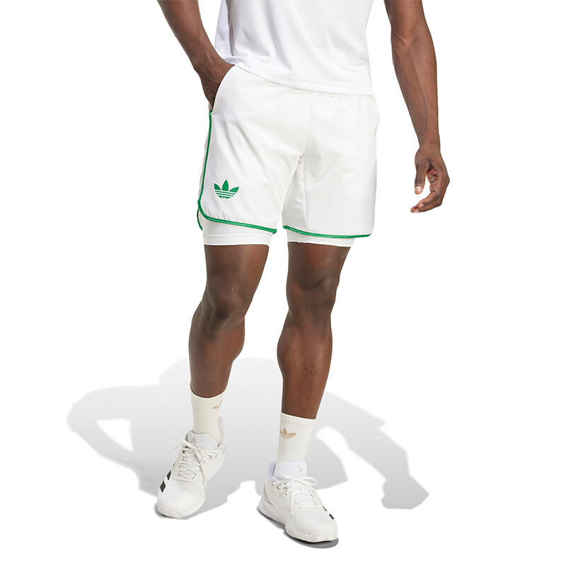 adidas 7" Short & Tight Set (M) (White)