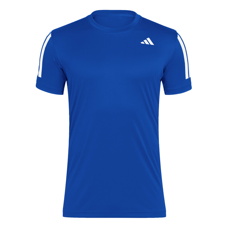 adidas Club 3 Stripes Tee (M) (Royal)