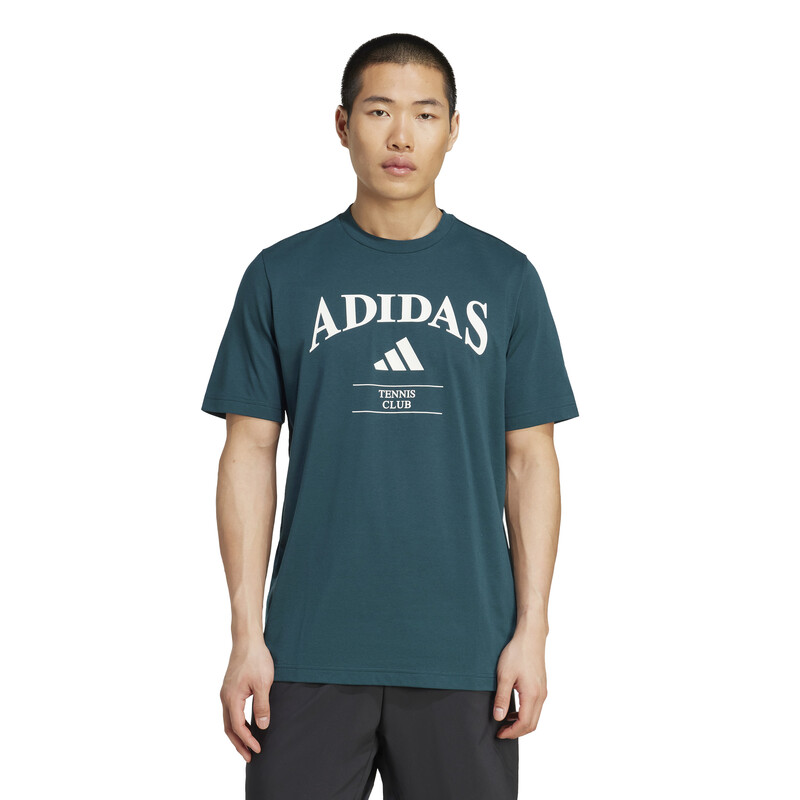 adidas Heritage Tennis Graphic Tee (M) (Aurora Ivy)