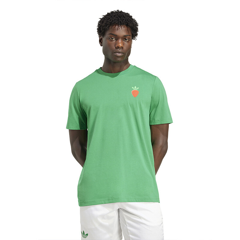 adidas Tennis Originals Graphic Tee (M) (Green)