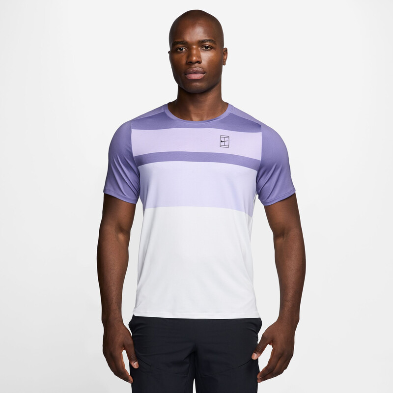 Nike Court Advantage Printed Top (M) (Dusty Amethyst)