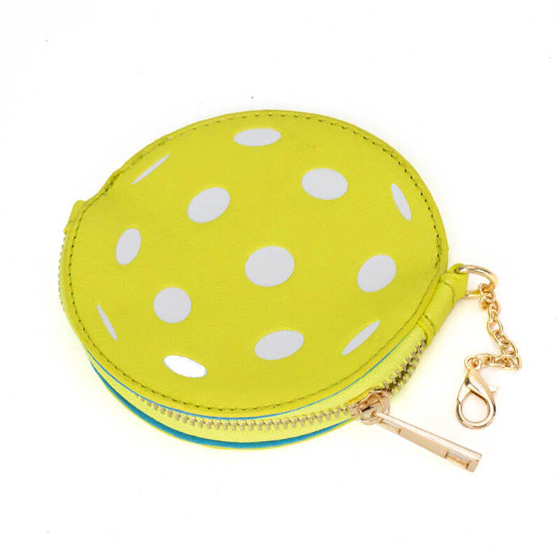 Queen of the Court Pickleball Coin Purse (Yellow)