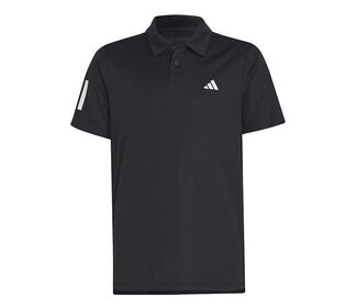 adidas Boys Club 3 Stripe Polo (Black)