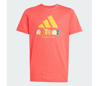 adidas Kids' Tennis Category Graphic Tee (Semi Lucid Red)
