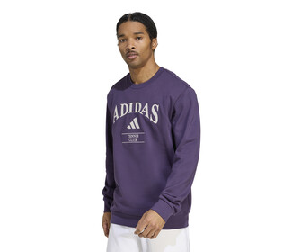 adidas Heritage Tennis Crewneck Sweatshirt (M) (Aurora Plum)