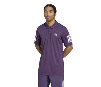 adidas Club 3 Stripes Polo (M) (Aurora Plum)