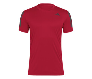 adidas Club 3 Stripes Tee (M) (Better Scarlet)