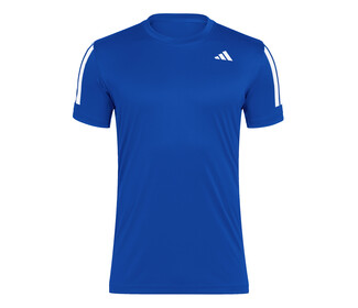 adidas Club 3 Stripes Tee (M) (Royal)