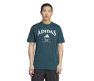 adidas Heritage Tennis Graphic Tee (M) (Aurora Ivy)