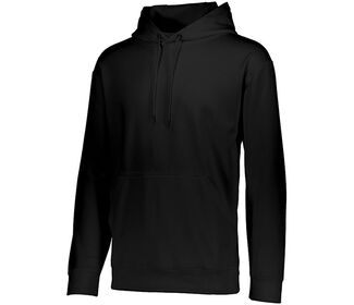 Augusta Wicking Fleece Hooded Sweatshirt (M) (Black)