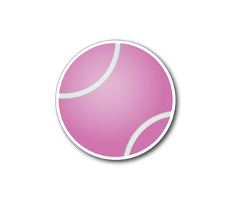 Tennis Ball Magnet (Pink)