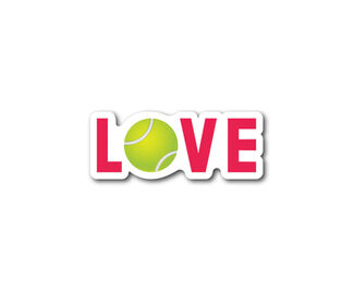 Tennis Love Magnet (Pink)